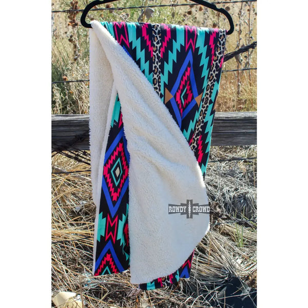 Bad and Boujie Aztec Print Blanket - blanket
