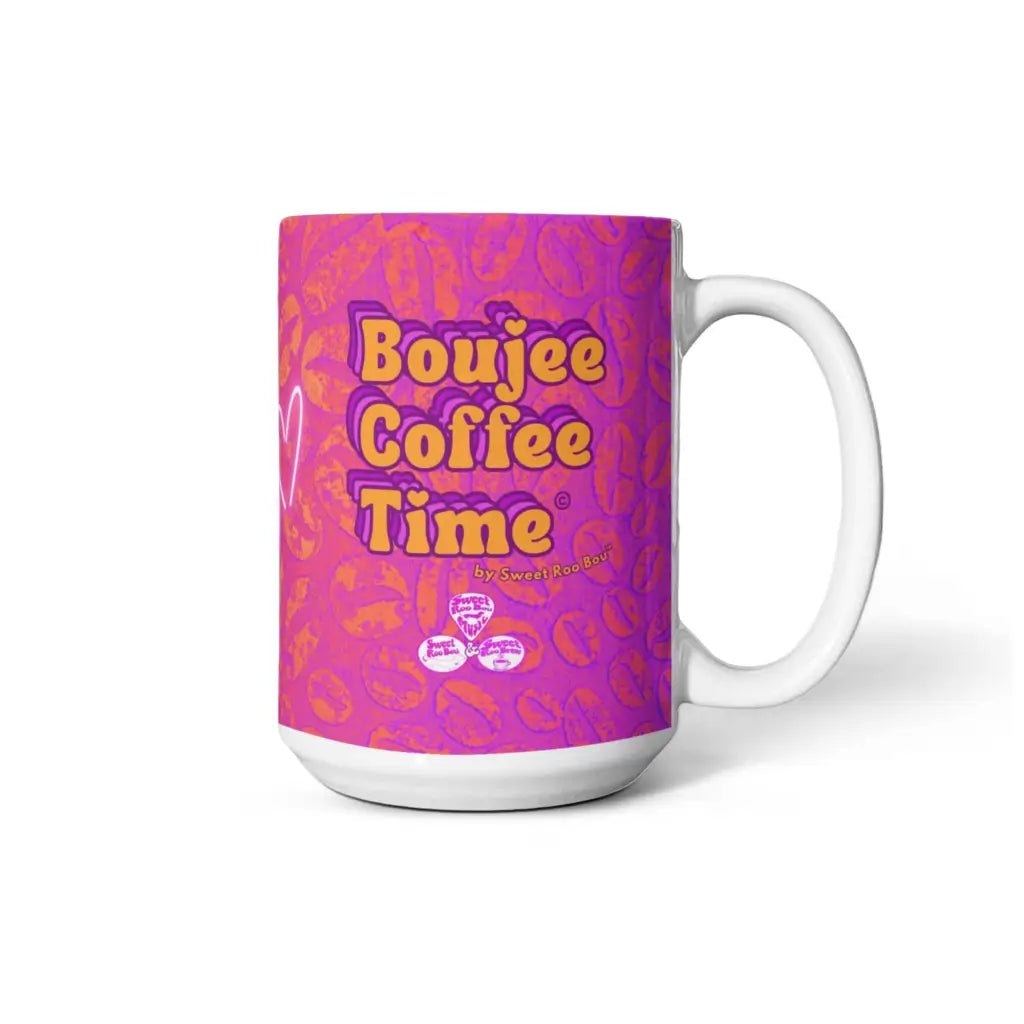 Gift glam with our Boujee Coffee Time© neon coffee mug. A bold boutique pick for lovers creatives and confidence