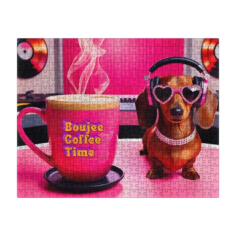 Unwind in glam style with our 500 piece Boujee Coffee Time puzzle starring Roxy Roo. A must have plus for cozy coffee