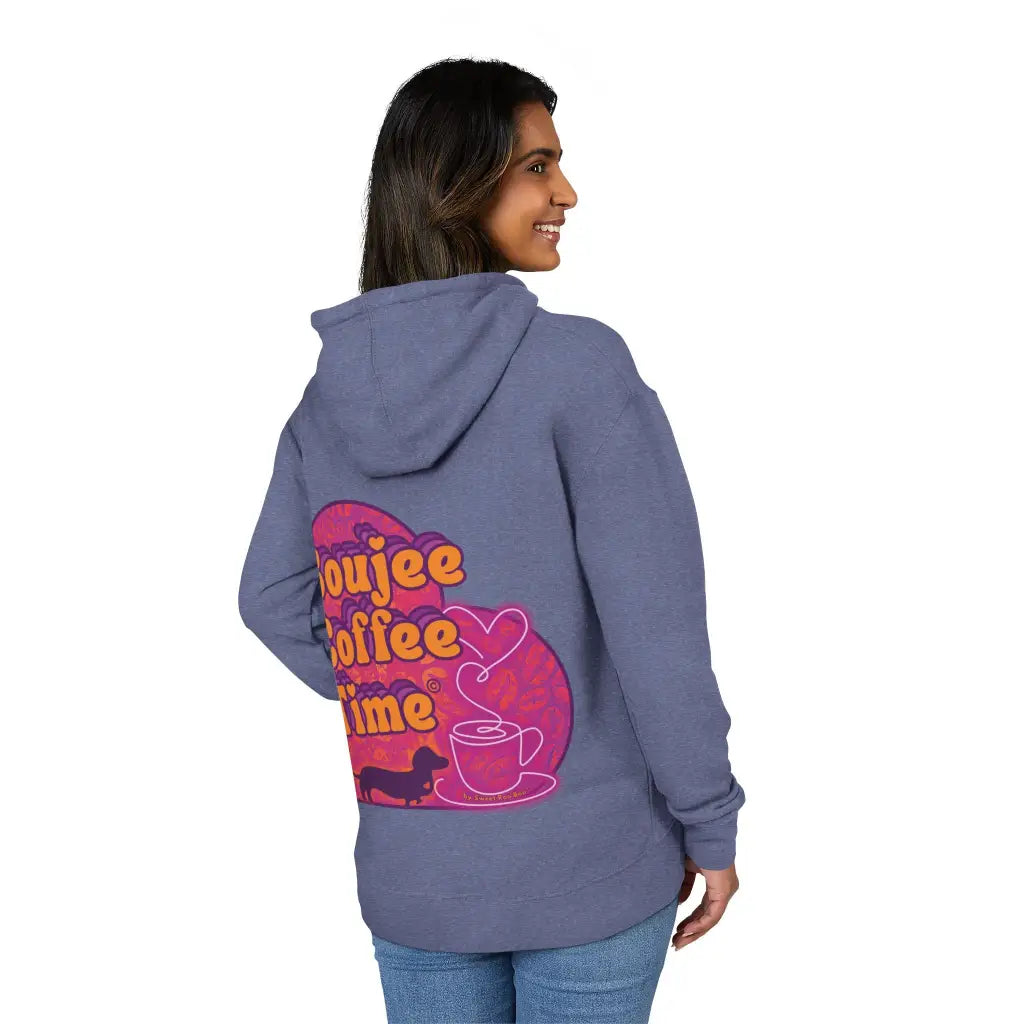 Cozy unisex French terry hoodie with bold coffee graphics. Available in sizes XS to 3XL for every Boujee Coffee lover’s