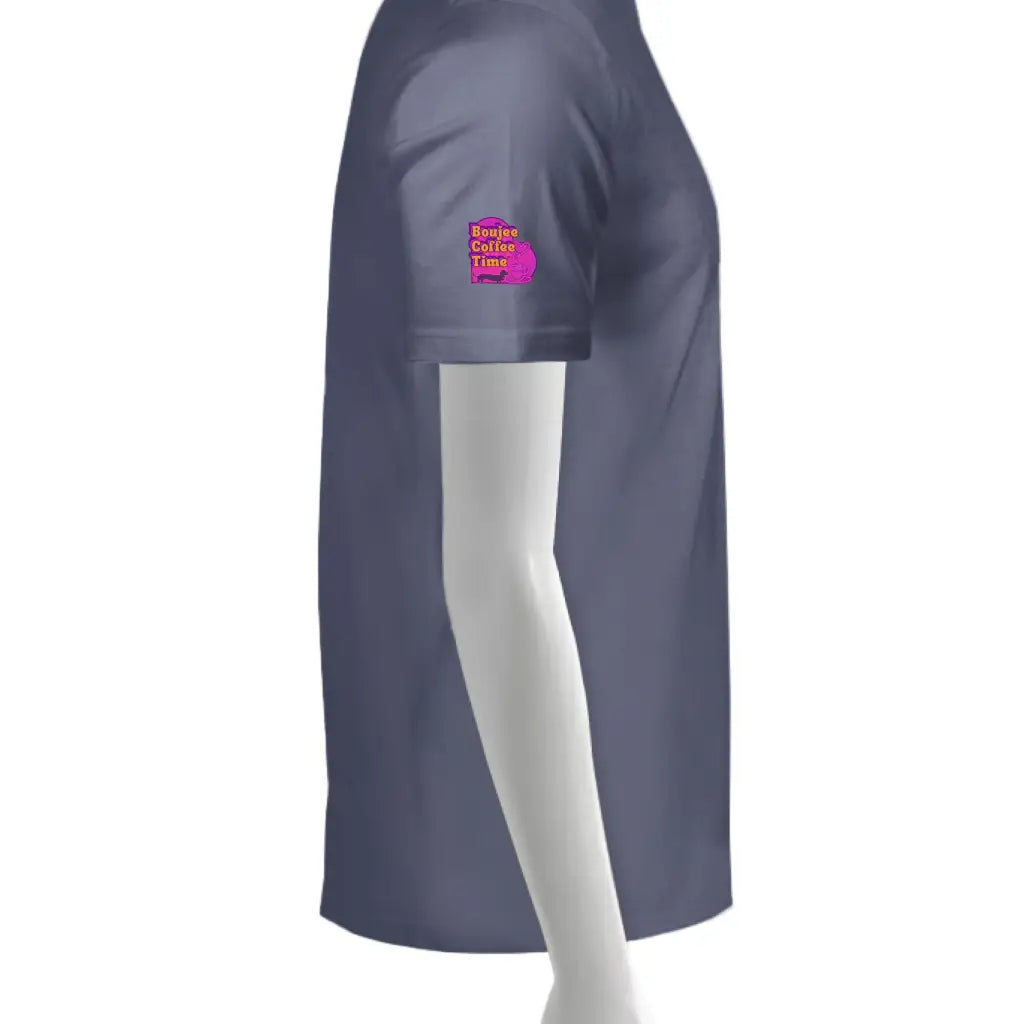 Boujee Coffee Time® Sporty Tee in bold colors moisture wicking fabric and sizes XS to 4XL. Plus size friendly