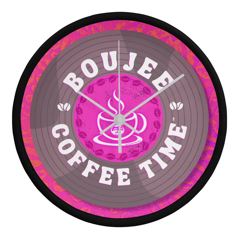 Turn every hour into a boutique moment with our Boujee Coffee Time© wall clock — inspired by coffee and loving song