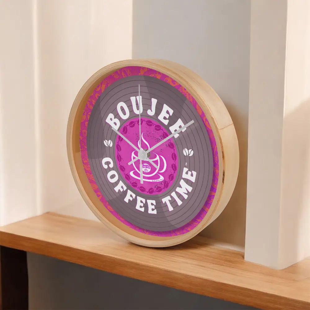 Turn every hour into a boutique moment with our Boujee Coffee Time© wall clock — inspired by coffee and loving song