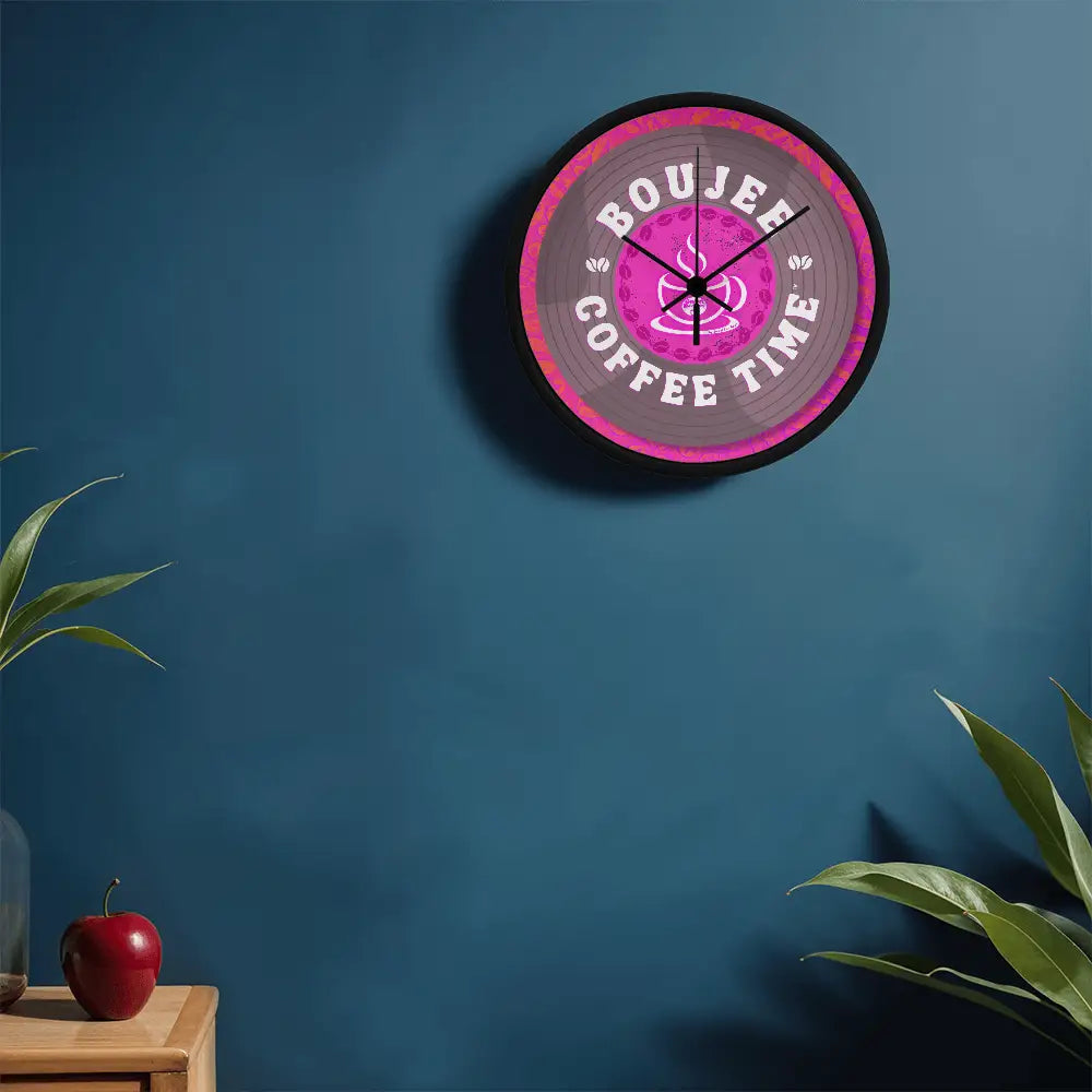 Turn every hour into a boutique moment with our Boujee Coffee Time© wall clock — inspired by coffee and loving song