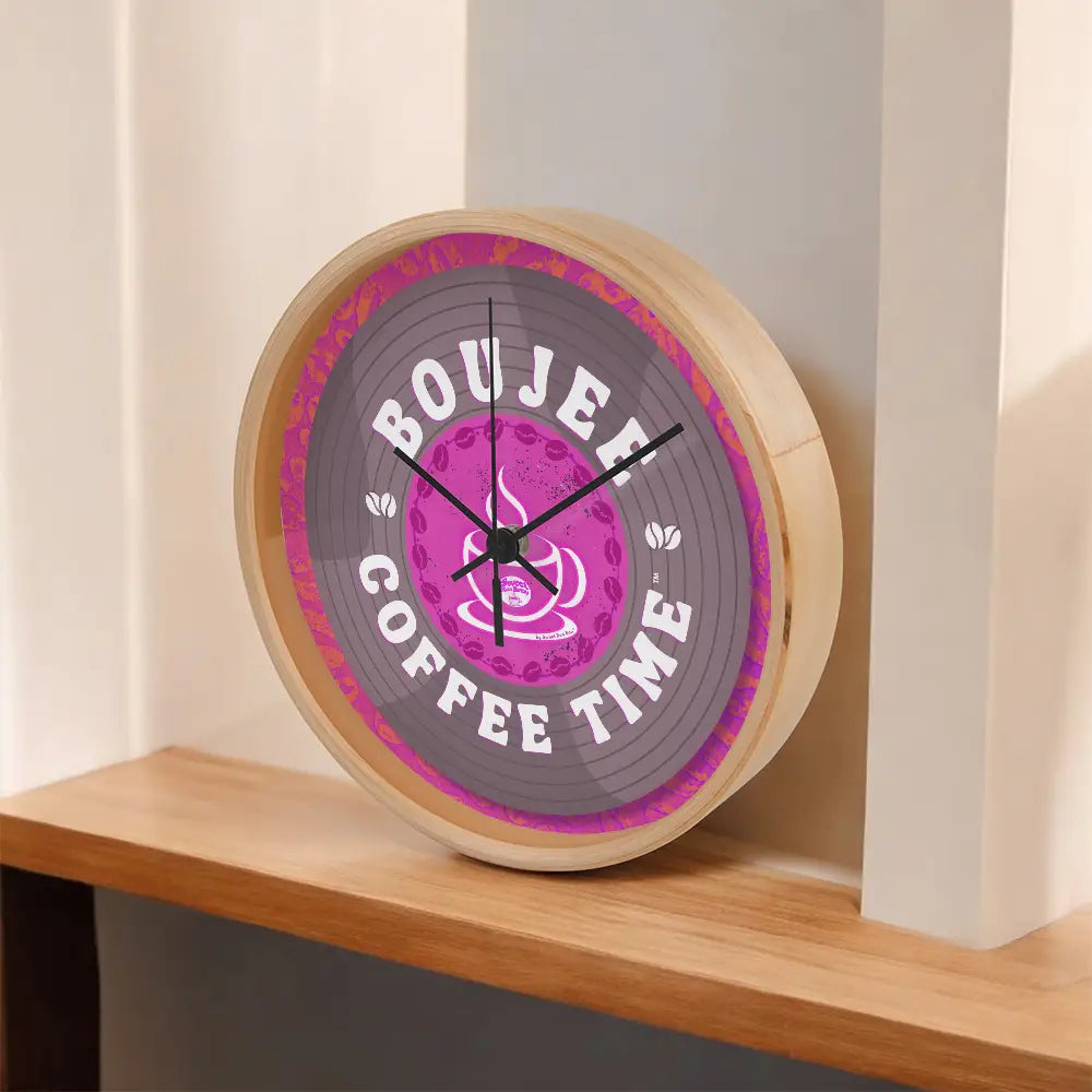 Turn every hour into a boutique moment with our Boujee Coffee Time© wall clock — inspired by coffee and loving song