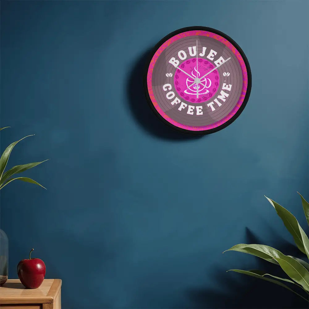 Turn every hour into a boutique moment with our Boujee Coffee Time© wall clock — inspired by coffee and loving song
