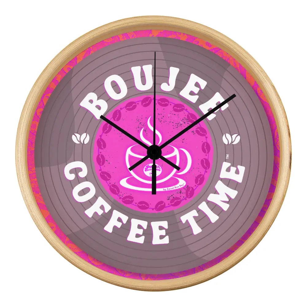 Turn every hour into a boutique moment with our Boujee Coffee Time© wall clock — inspired by coffee and loving song