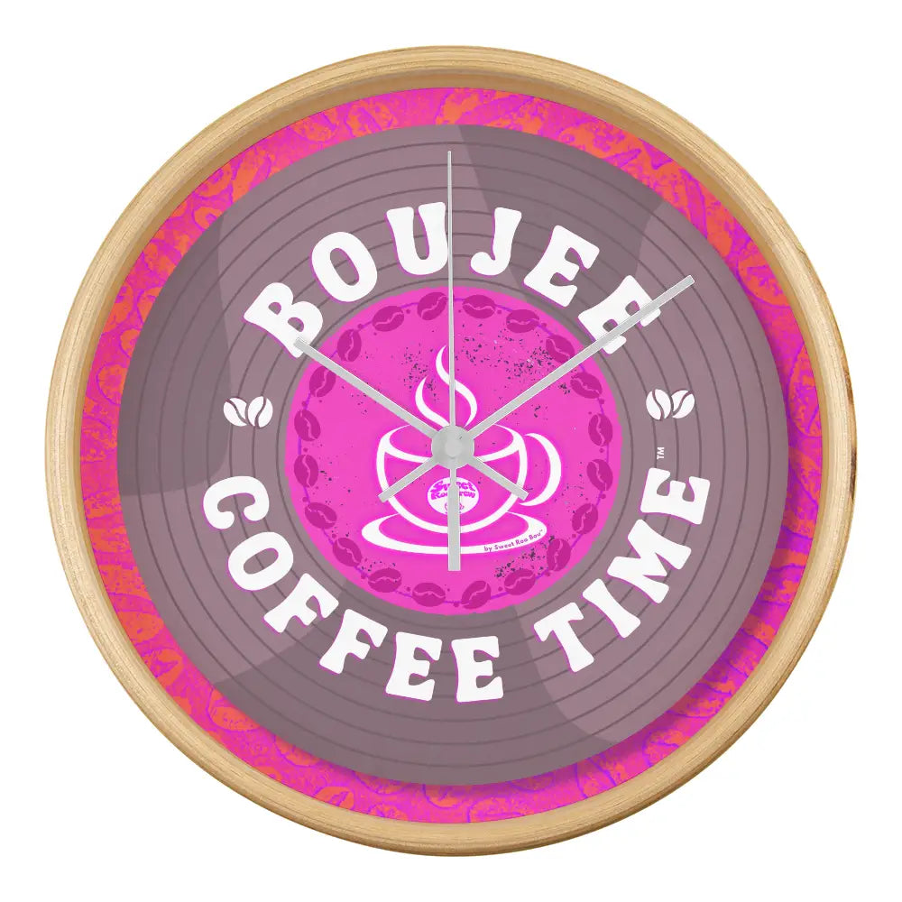 Turn every hour into a boutique moment with our Boujee Coffee Time© wall clock — inspired by coffee and loving song