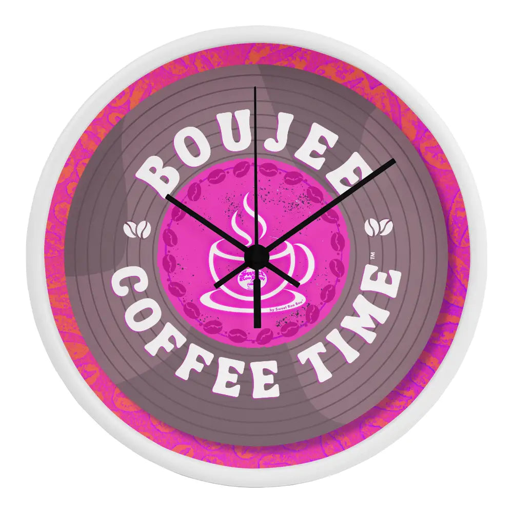 Turn every hour into a boutique moment with our Boujee Coffee Time© wall clock — inspired by coffee and loving song