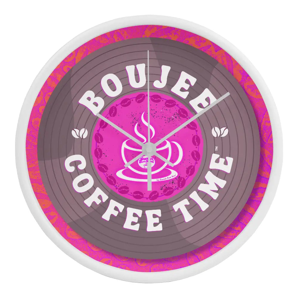 Turn every hour into a boutique moment with our Boujee Coffee Time© wall clock — inspired by coffee and loving song