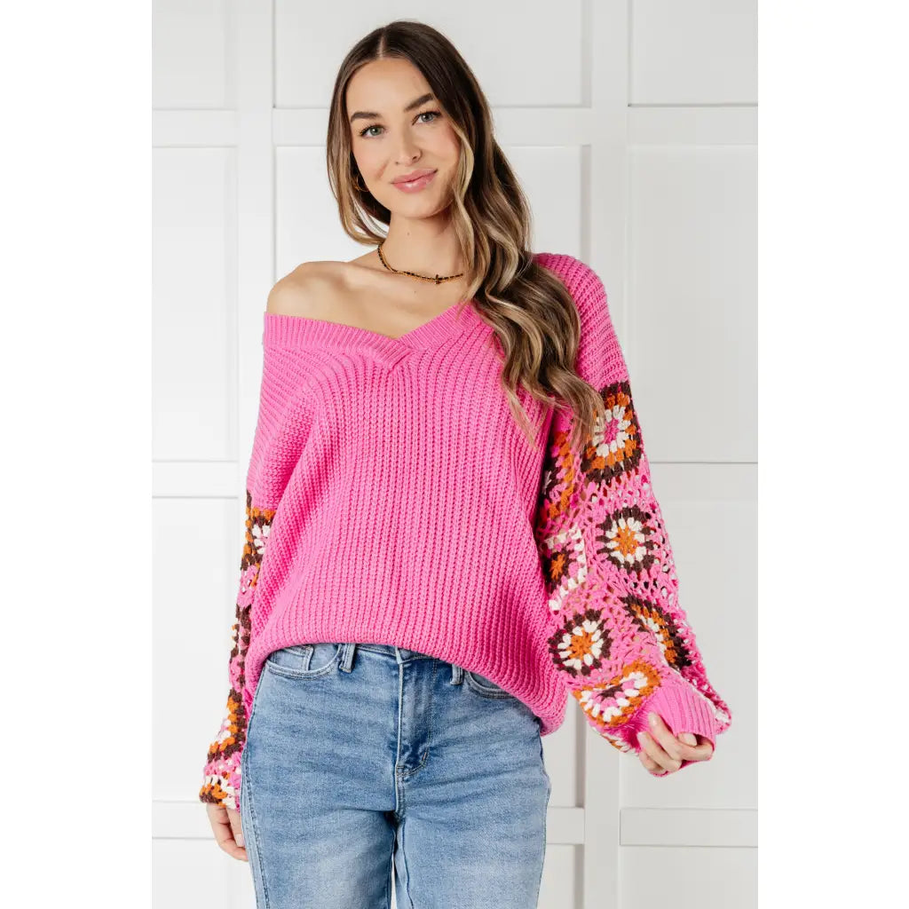 Can’t Stop this Feeling V-Neck Knit Sweater