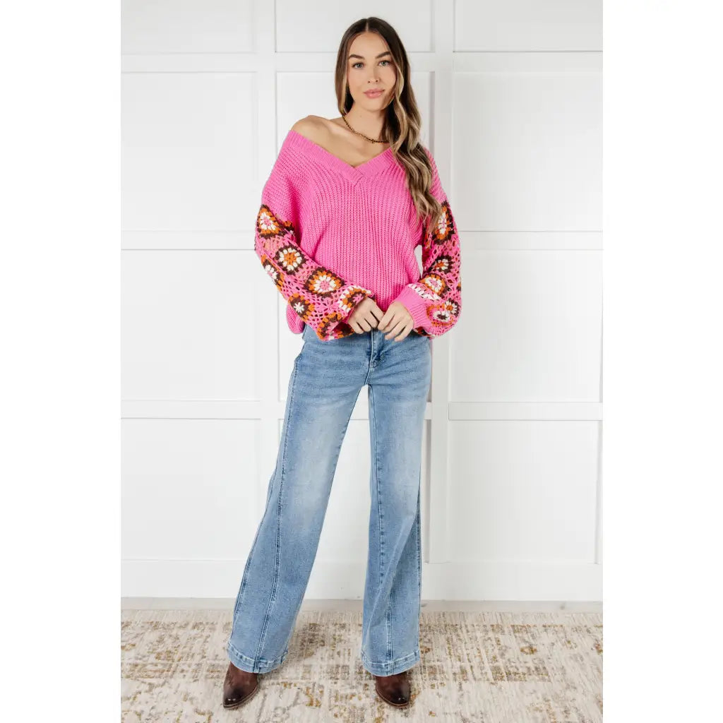 Can’t Stop this Feeling V-Neck Knit Sweater