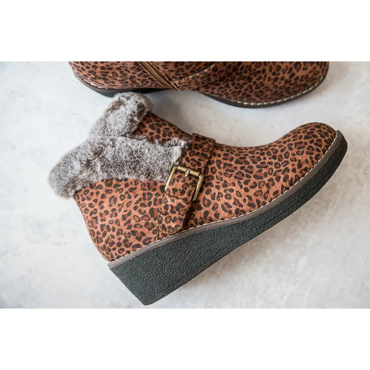 Chilly Leopard Corkys Ankle Boots