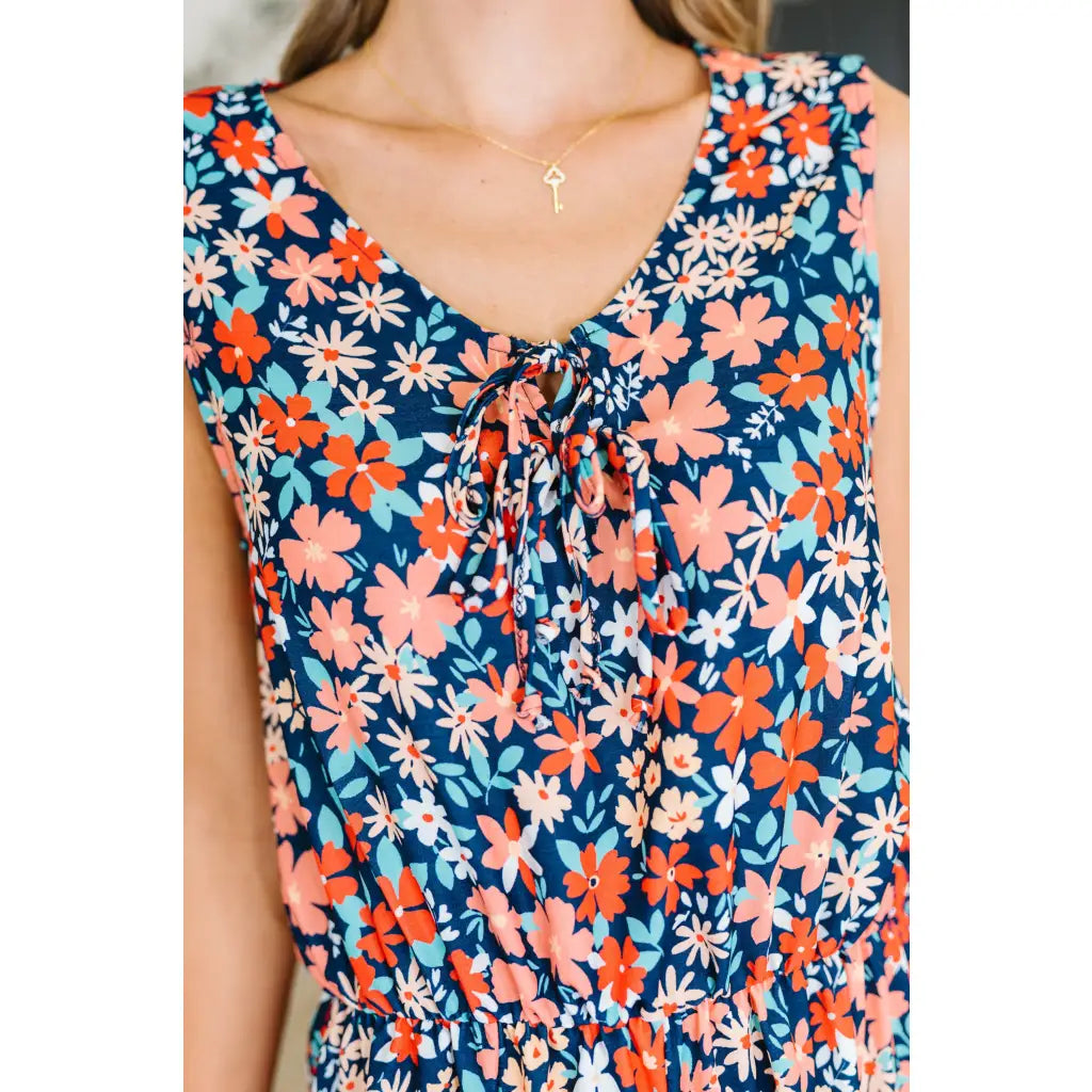 Feel cute and carefree in our Excellent Mischief Romper. Floral flouncy plus size friendly for fun-filled SRB days