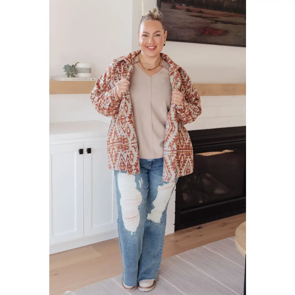 Stay effortlessly stylish with the Less Conversation V-Neck Top in beige. Featuring a textured knit and notched v-neck.