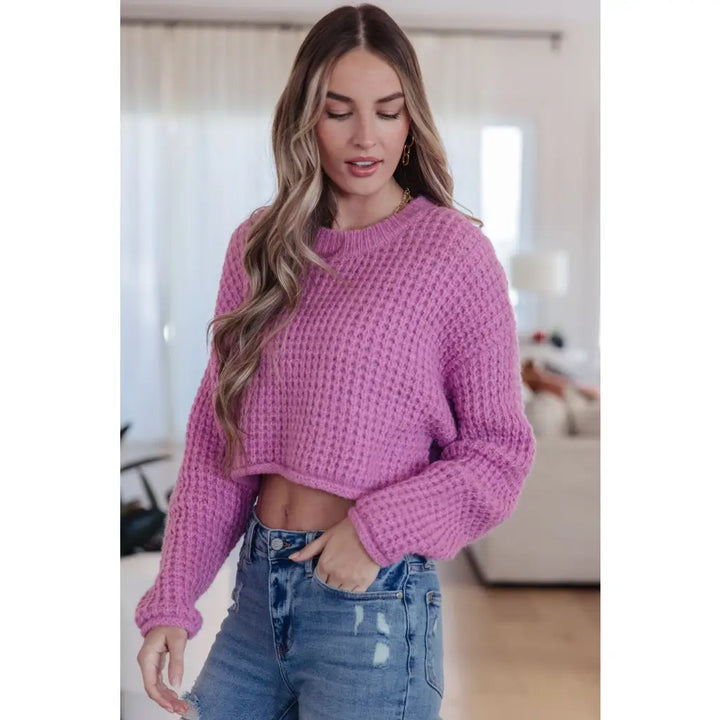 Little Knitter Rosy Lilac Sweater - Womens