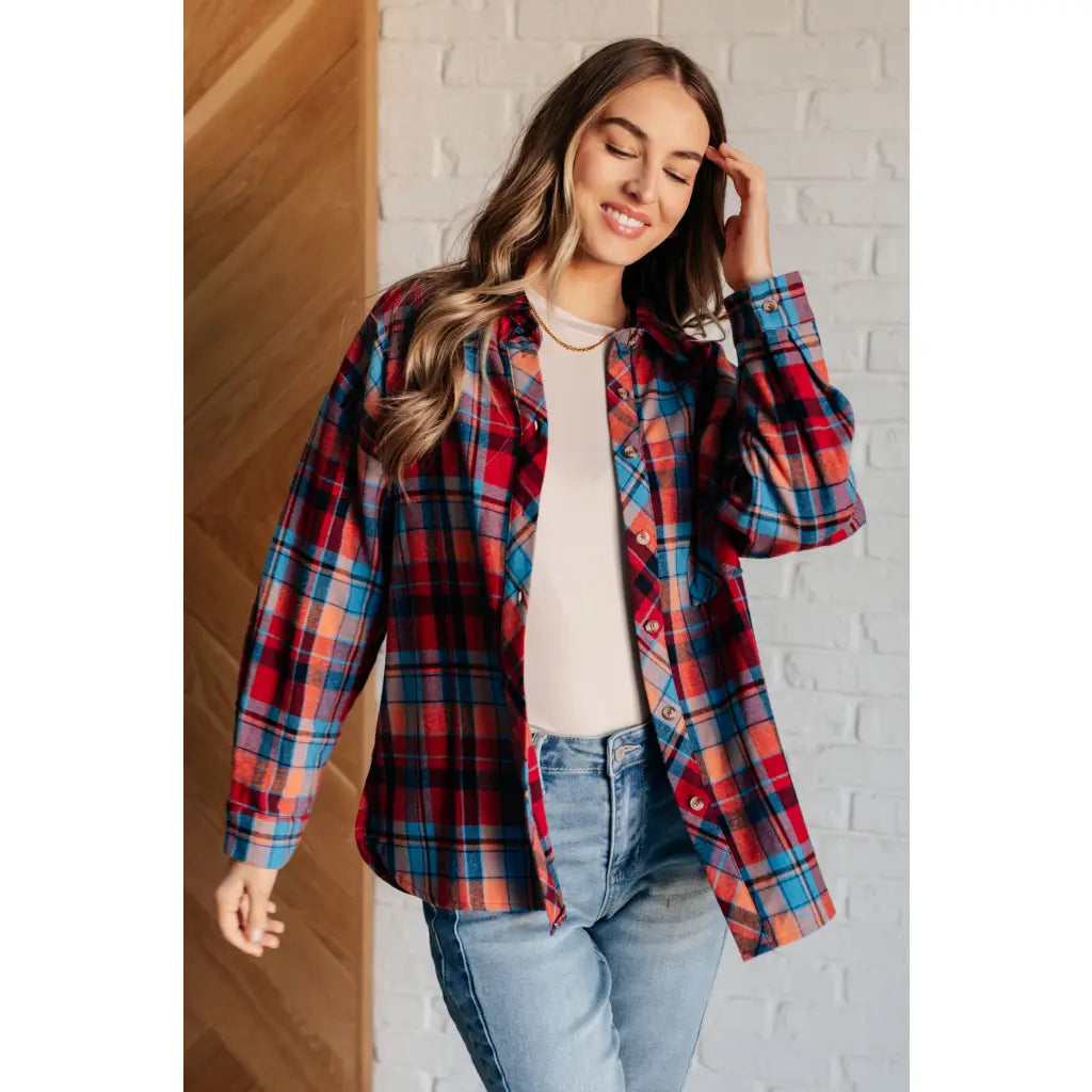 Makes Sense Plaid Button Up