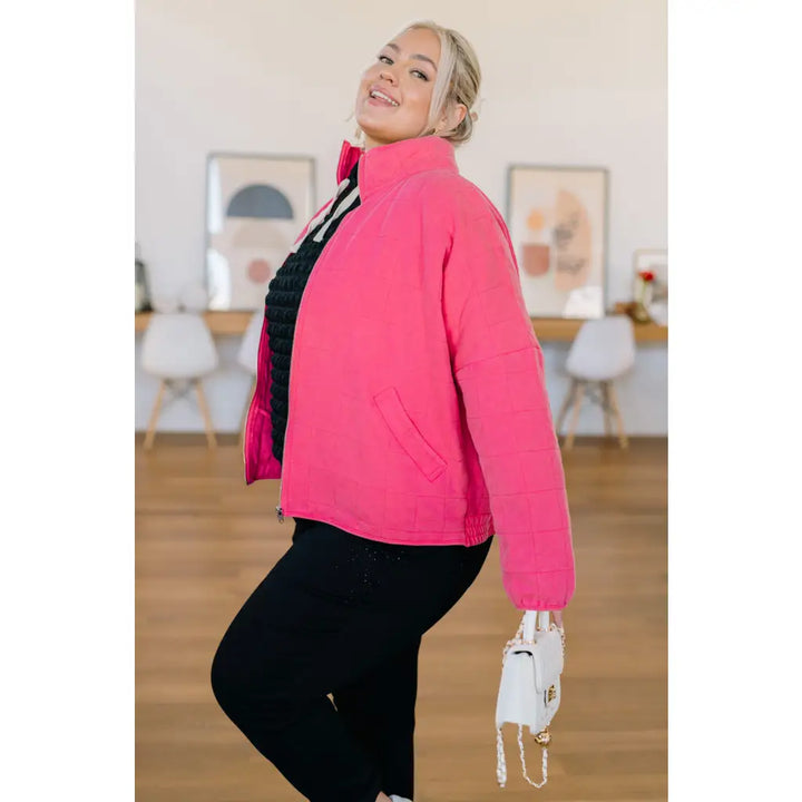 Quilted and Covered in Pink Jacket - Womens