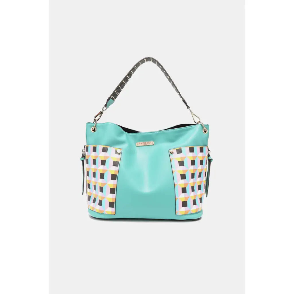 This fantastically fun handbag three piece set includes a Large Shoulder Bag Solid Crossbody and charming Heart Coin