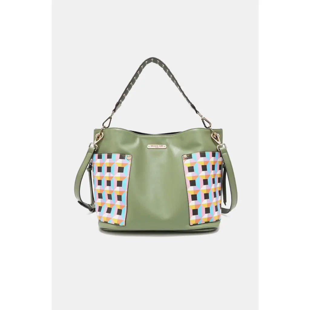 This fantastically fun handbag three piece set includes a Large Shoulder Bag Solid Crossbody and charming Heart Coin