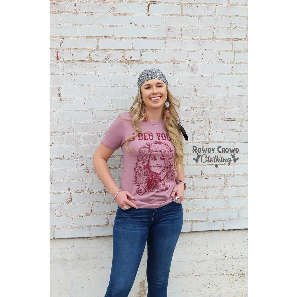 This super fun and soft Beg Your Parton Tee is ready for any age definitely perfect a summer concert!