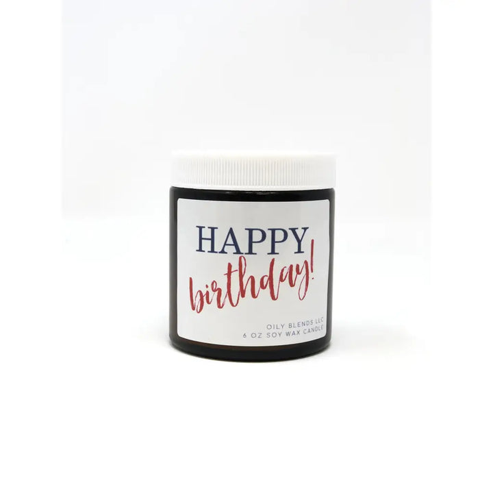 Soy Wax Message Candles - Happy Birthday