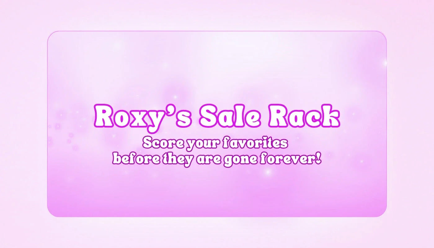 Roxy’s Sale Rack at Sweet Roo Bou featuring bold, final-sale boutique styles in flattering fits. Available in sizes SM–3XL — snag your fave before it’s gone.