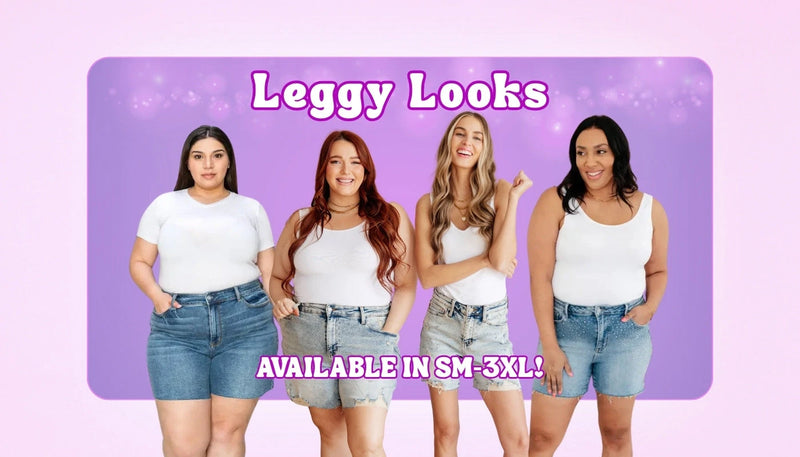 Leggy Looks collection at Sweet Roo Bou featuring boutique women’s shorts in bold, comfy styles. Available in flattering fits from SM–3XL.