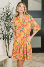 Sunlit Blooms Mini Dress