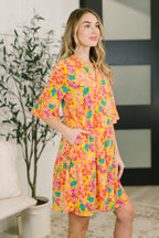 Sunlit Blooms Mini Dress