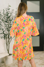 Sunlit Blooms Mini Dress