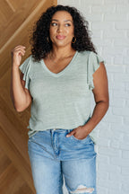 In A Flutter Sleeve Top