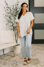 Catch Me Relaxing V-Neck Top