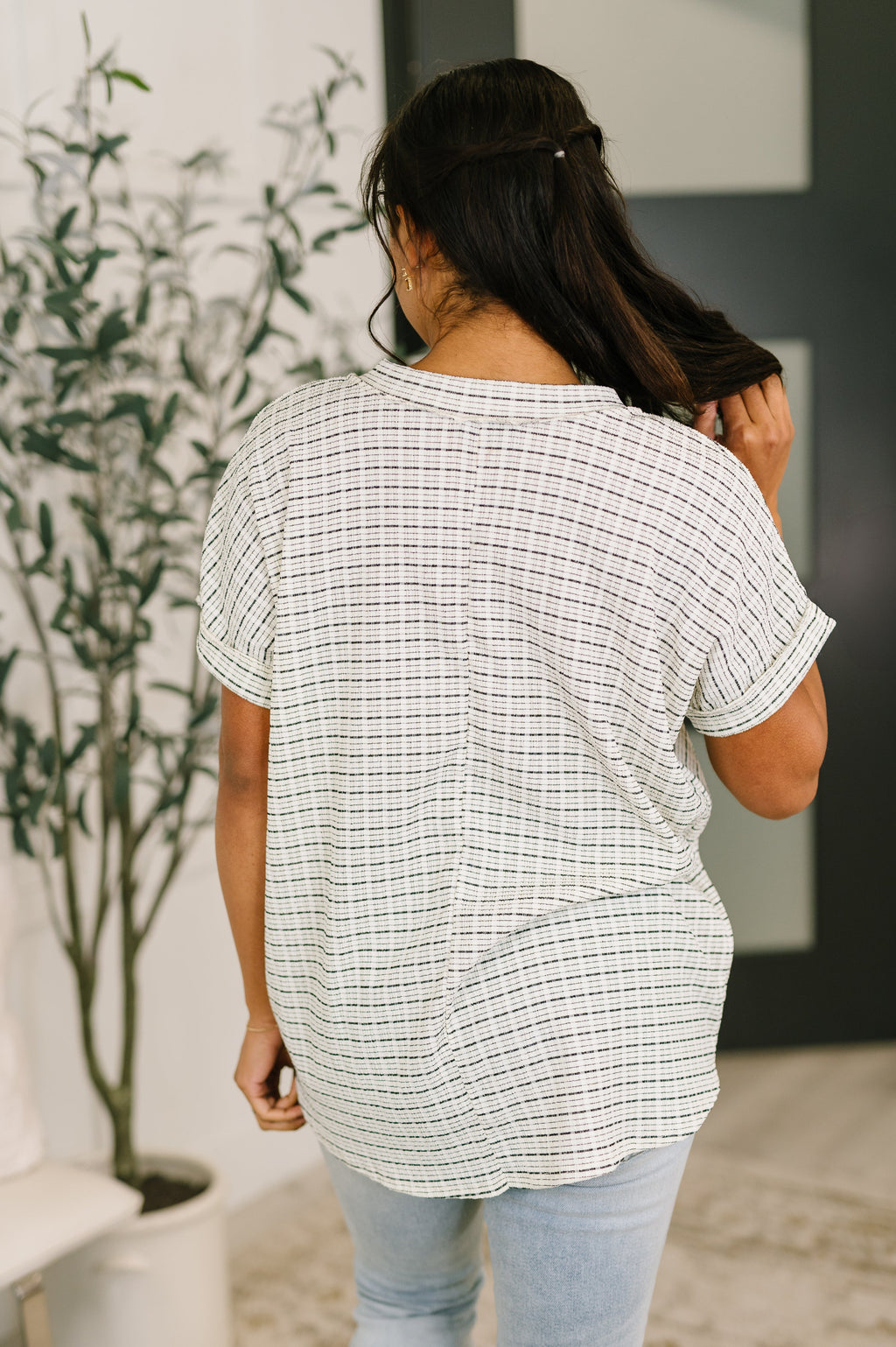 Catch Me Relaxing V-Neck Top