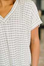 Catch Me Relaxing V-Neck Top