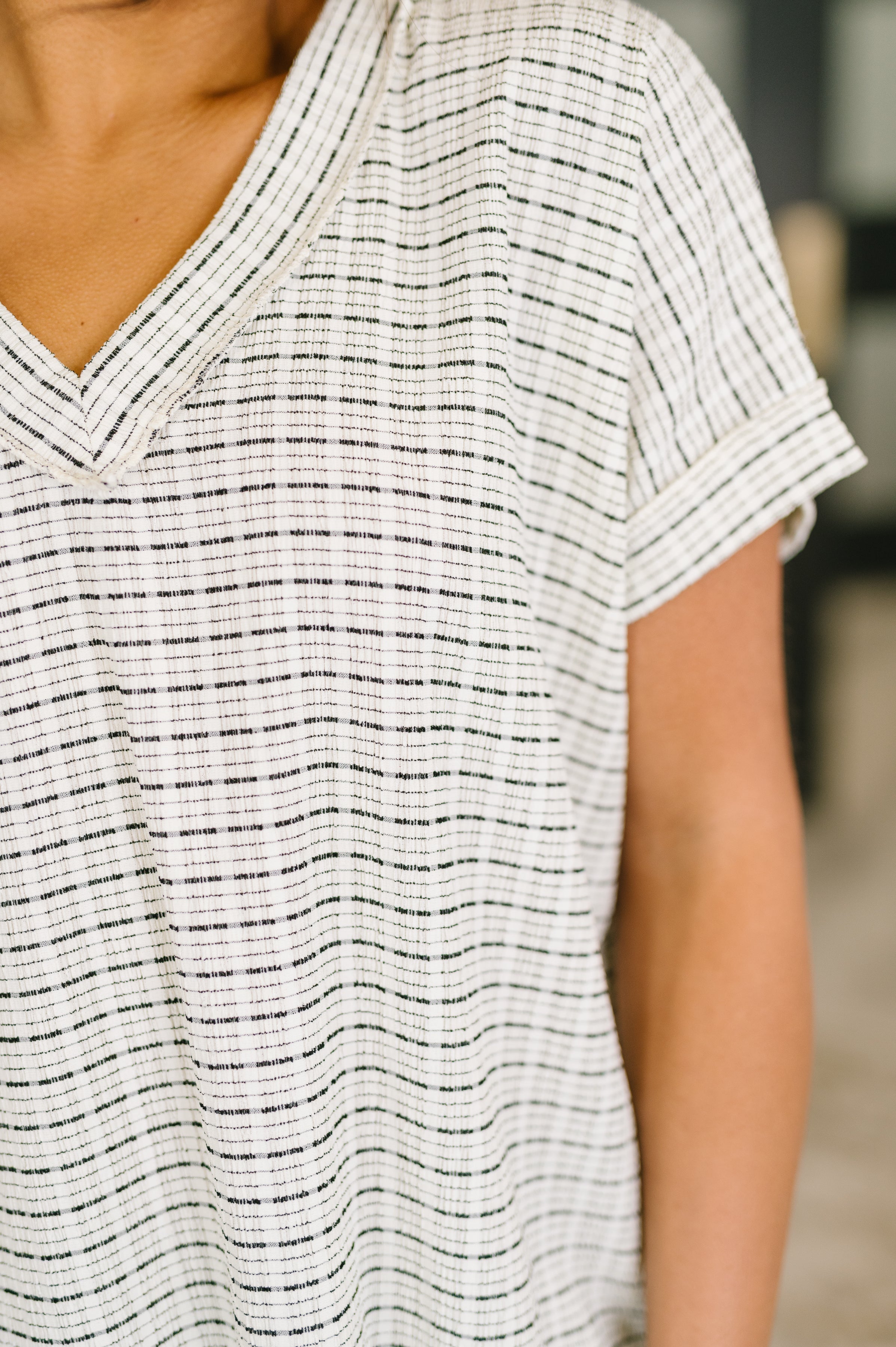 Catch Me Relaxing V-Neck Top