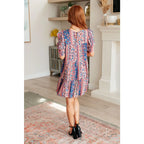 Shop this floral tiered mini dress with flowy fit and boho style. Available in standard plus sizes for a comfortable