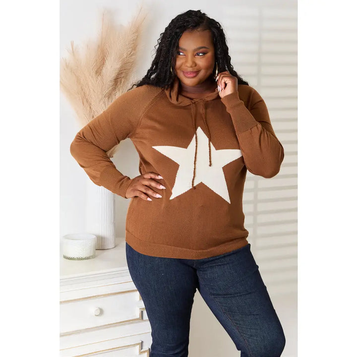 Be a Star Graphic Hooded Sweater