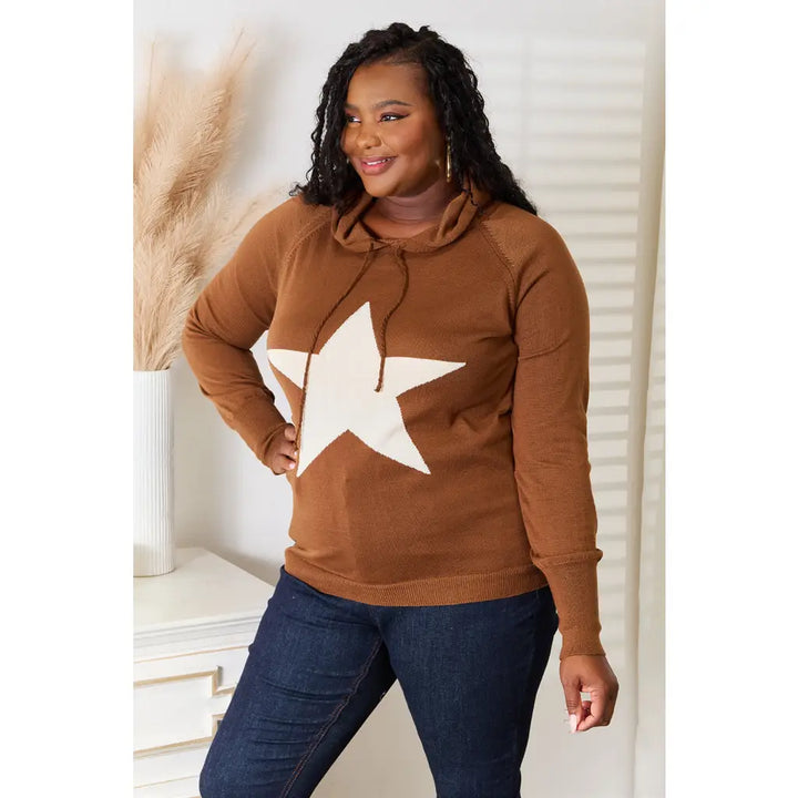 Be a Star Graphic Hooded Sweater