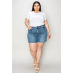 Our Best Days High Waist Denim Shorts by Judy Blue are a stylish and confident choice. With the high-waisted design