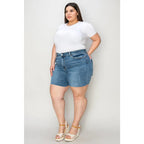 Our Best Days High Waist Denim Shorts by Judy Blue are a stylish and confident choice. With the high-waisted design