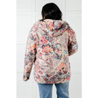 Stay cozy and stylish with our Bestie Floral Sherpa Lined Hooded Jacket! The perfect layer for chilly days this hoodie