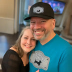 Premium Black Dachshund Dad hat featuring exclusive Sweet Roo Bou™ artwork on a structured TravisMathew® cap. Classic