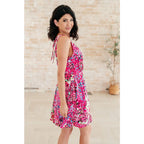 Indulge in effortless style with our Bless Your Heart V-Neck Dress Neon Fuchsia! Made from luxurious stretchy
