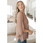 Perfect for party time our Blushing Beige Sheer Kimono is crafted of sheer accordion fabric with lurex thread accents