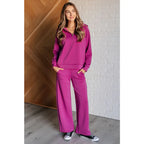 Stay stylish with our Boujee Basic Travel Wide Leg Pants in Magenta! Wrinkle resistant and so comfy! Plus it’s