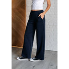 Get ready to slay in style with our Boujee Basic Travel Wide Leg Pants Navy are perfect for any travel occasion