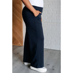 Get ready to slay in style with our Boujee Basic Travel Wide Leg Pants Navy are perfect for any travel occasion