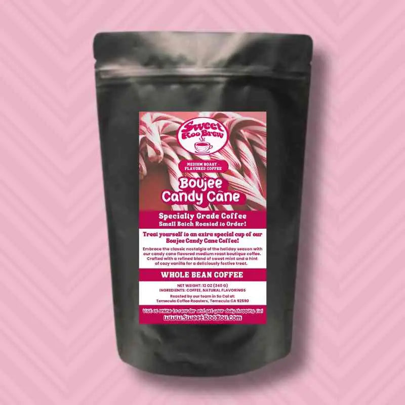 Embrace the classic nostalgia of holiday season with our candy cane flavored medium roast boutique coffee. Crafted