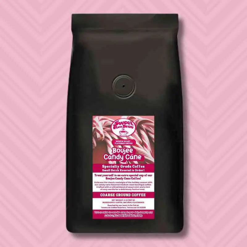 Embrace the classic nostalgia of holiday season with our candy cane flavored medium roast boutique coffee. Crafted